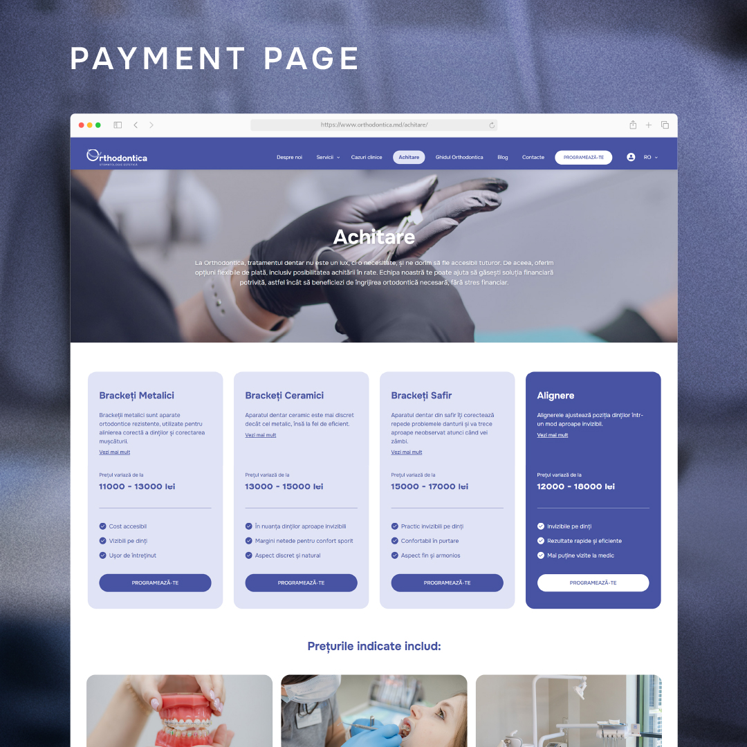 Pagina costurilor Orthodontica