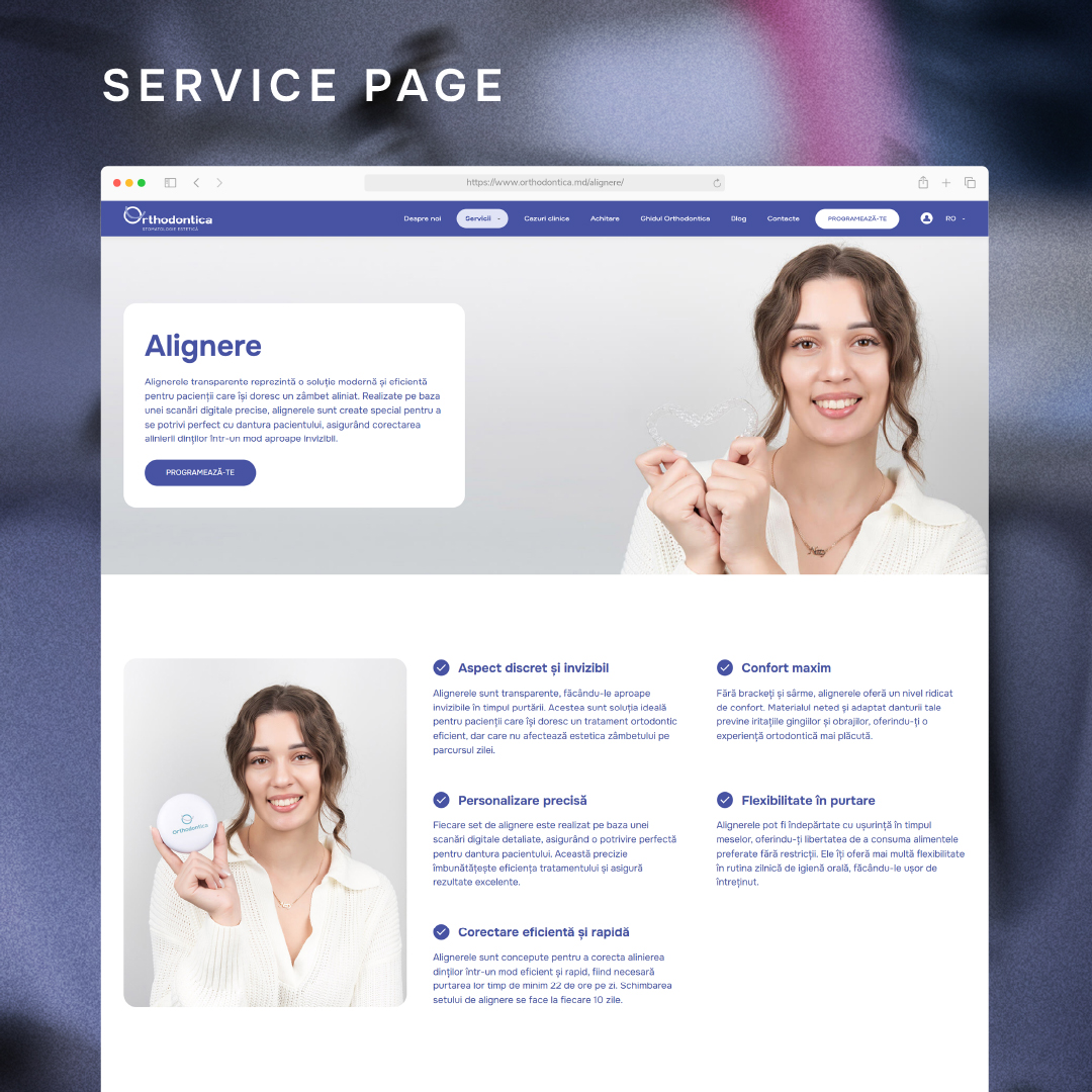 Pagina servicii Orthodontica