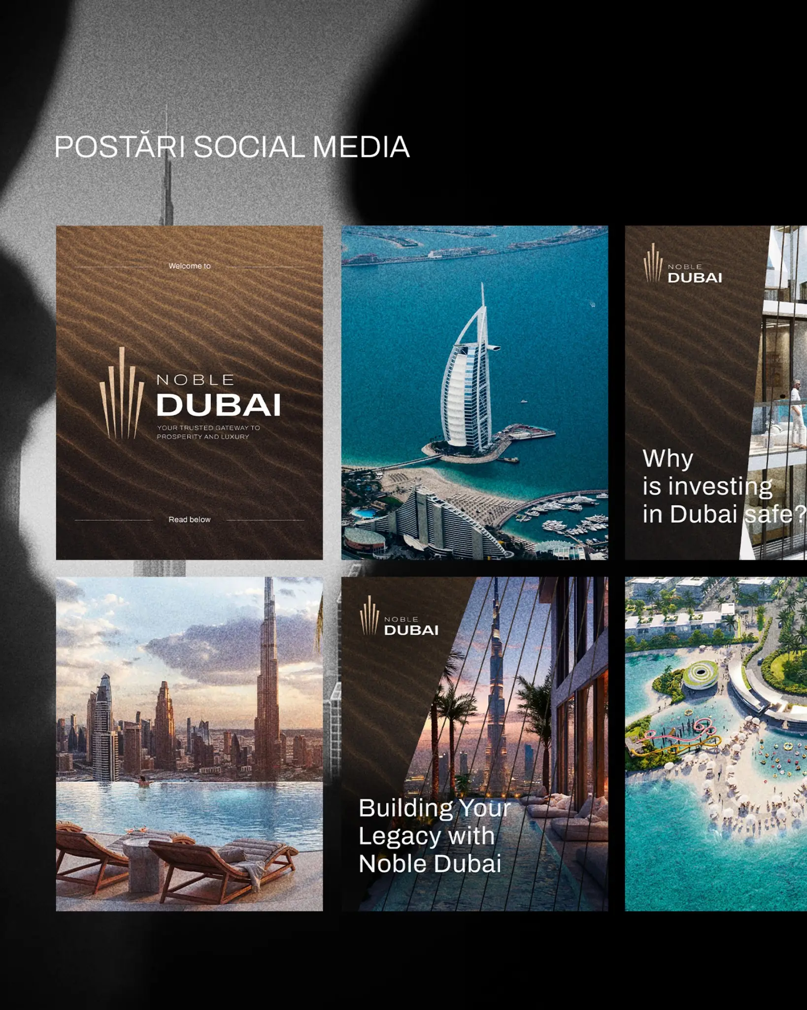 Postări social media Nobel Dubai Properties